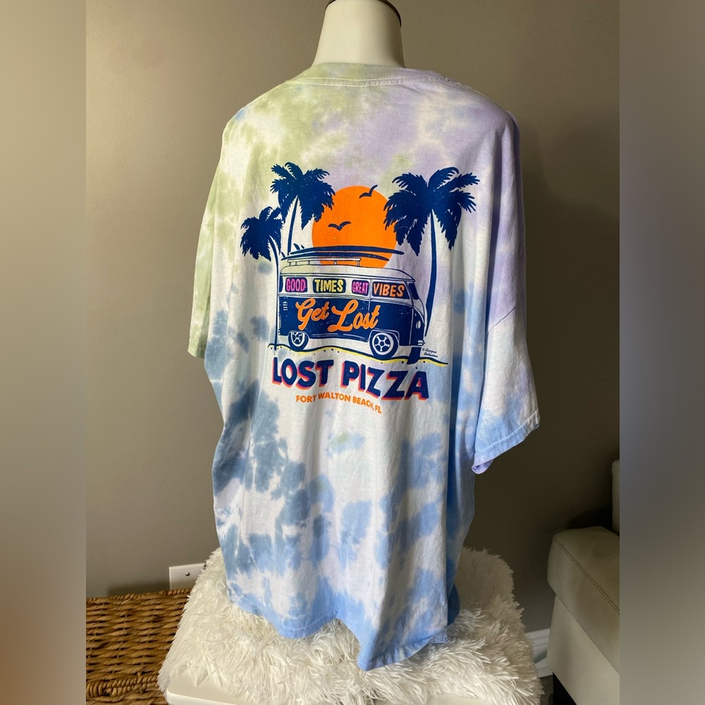 Lost Pizza Company Tie-dye T-shirt 3XL 
Fort Walton Beach 
Mississippi Company